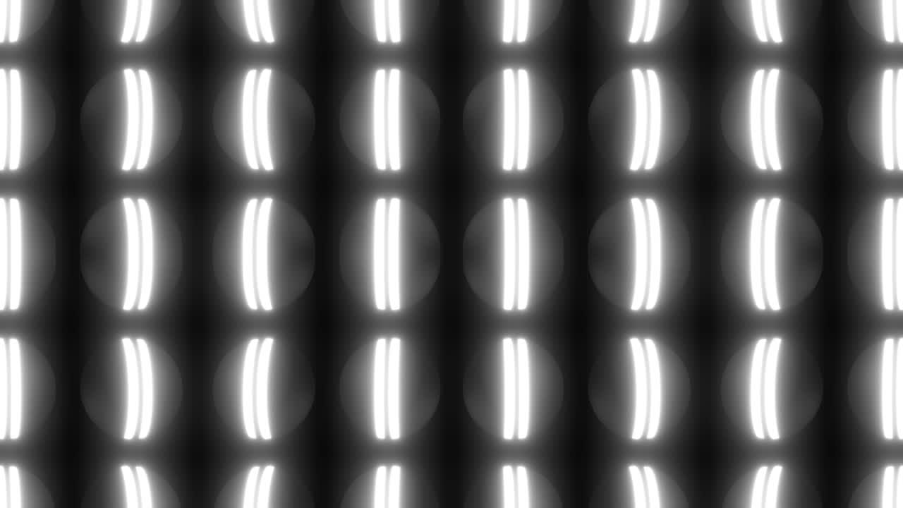 Abstract Neon Circle Pattern