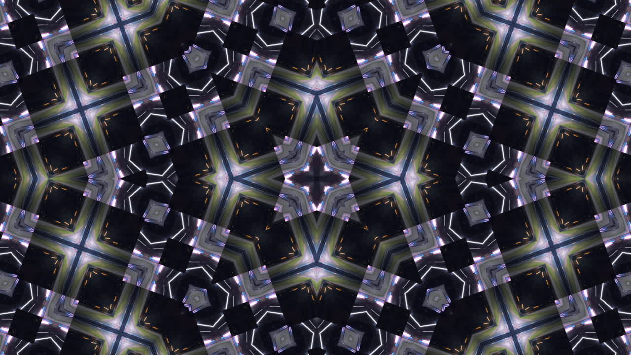 material de fondo caleidoscópico colorido psicodélico abstracto que está listo para bucle