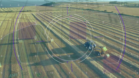 Animation-Eines-Zielfernrohrs,-Das-über-Ein-Feld-Scannt