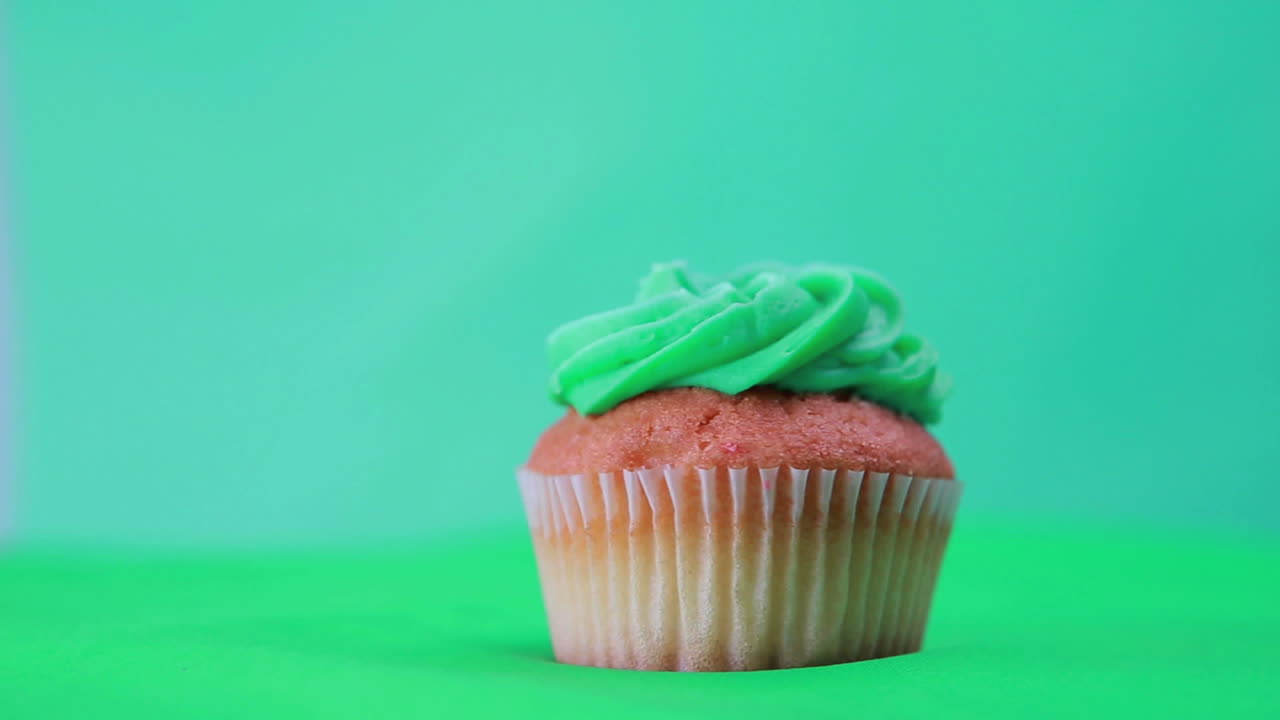 Cupcake di San Patrizio che gira