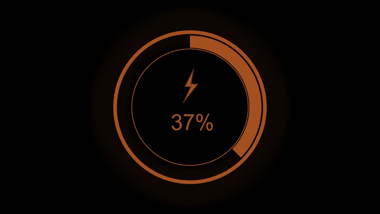 Low battery indicator technology battery power indicator animation empty battery animation