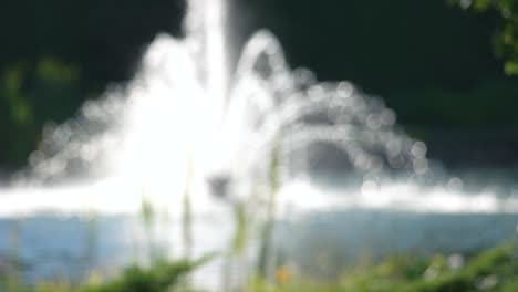 blurry fountain in motion.