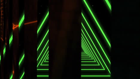 animación de formas en movimiento sobre fondo negro