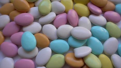 pile delicious and colorful chocolate almonds 07