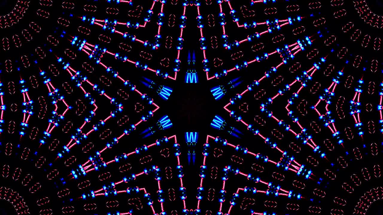 movimiento de onda de línea, colorido, sobre un fondo negro