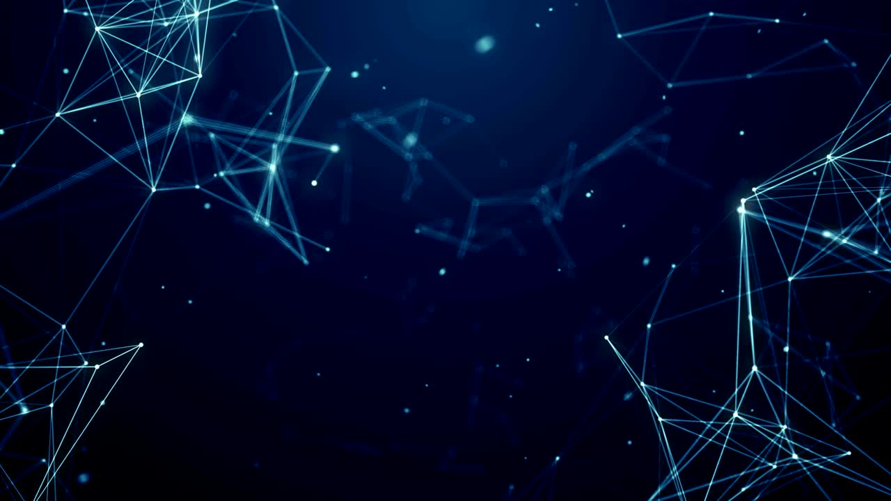Plexus abstract network white technology science background loop