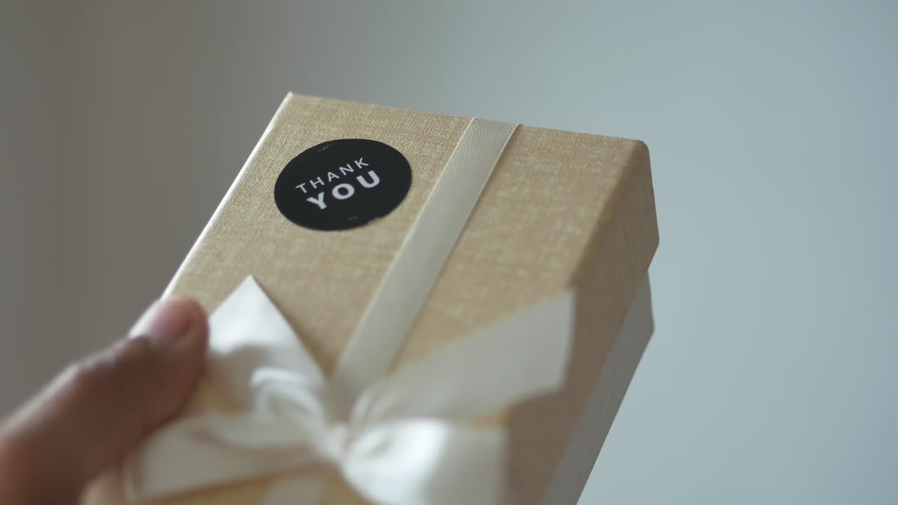 감사합니다 선물 상자