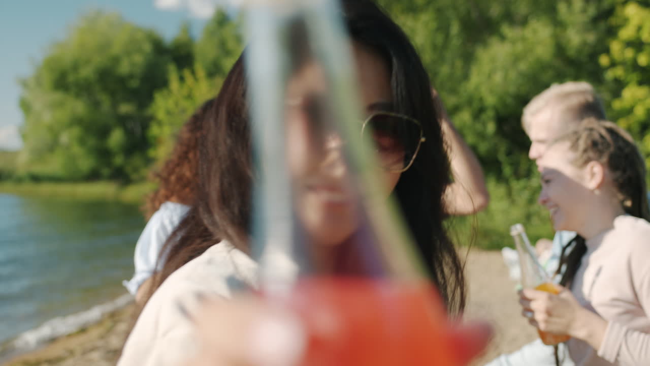 Happy Friends Enjoying a Picnic