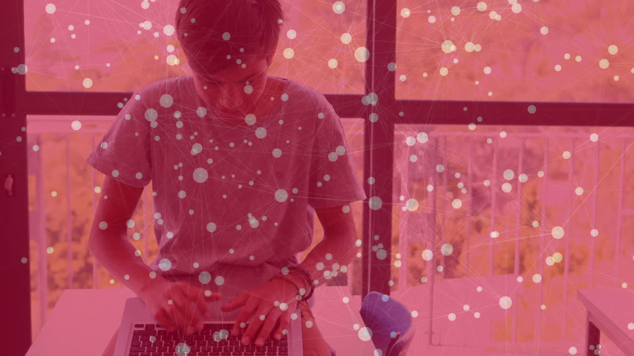 스포츠 텍스트 위에 떨어지는 콘페티의 애니메이션