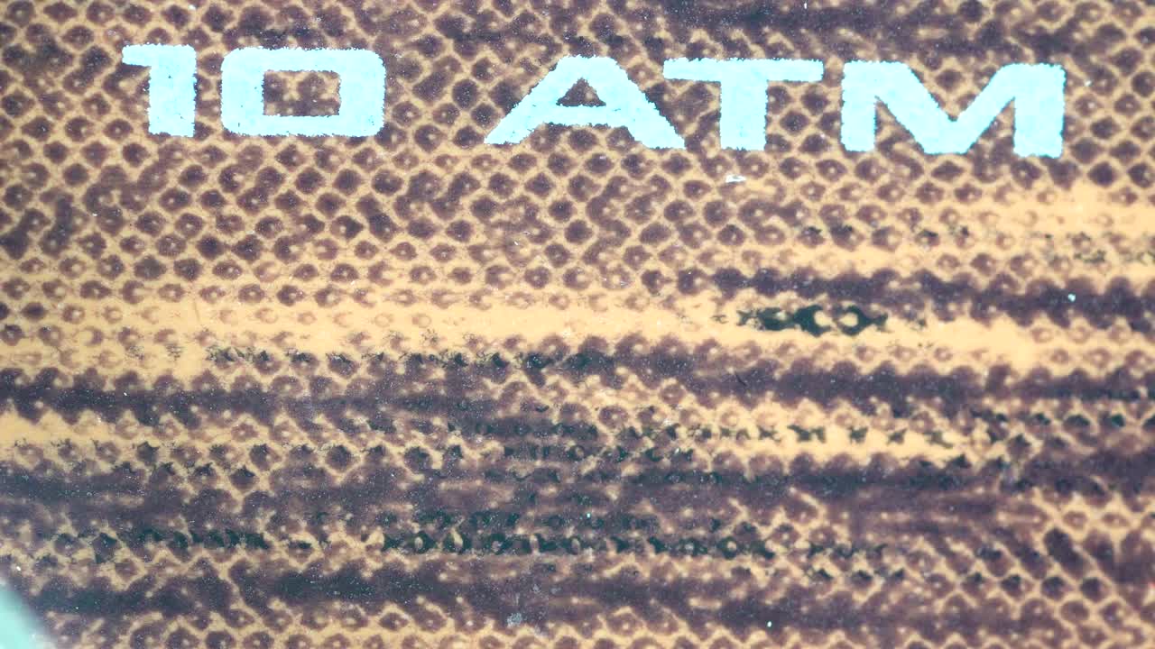 매크로 에서 시계 내부의 10atm 인쇄