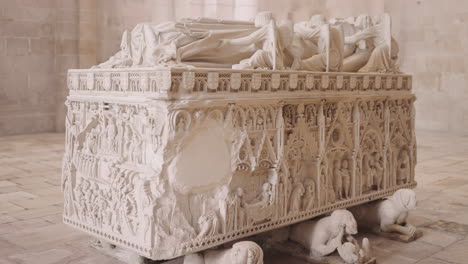 ornate medieval tomb sculpture