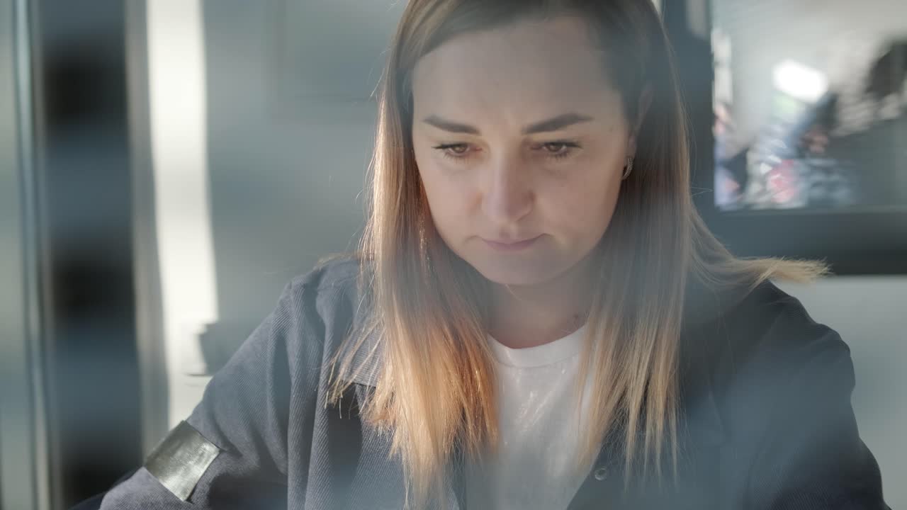 사무실에서 책상에서 일하는 자동차 서비스 관리자