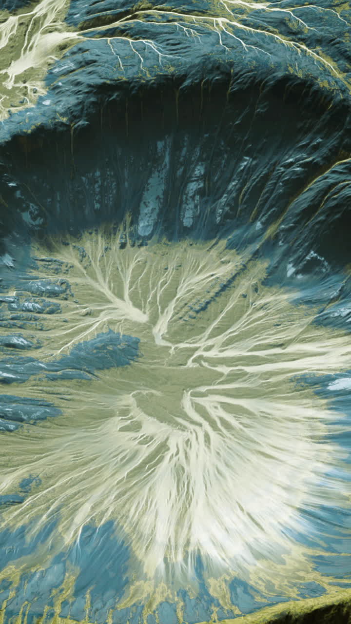 vista del paisaje del planeta alienígena