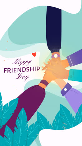 motion graphic of international friendship day banners set