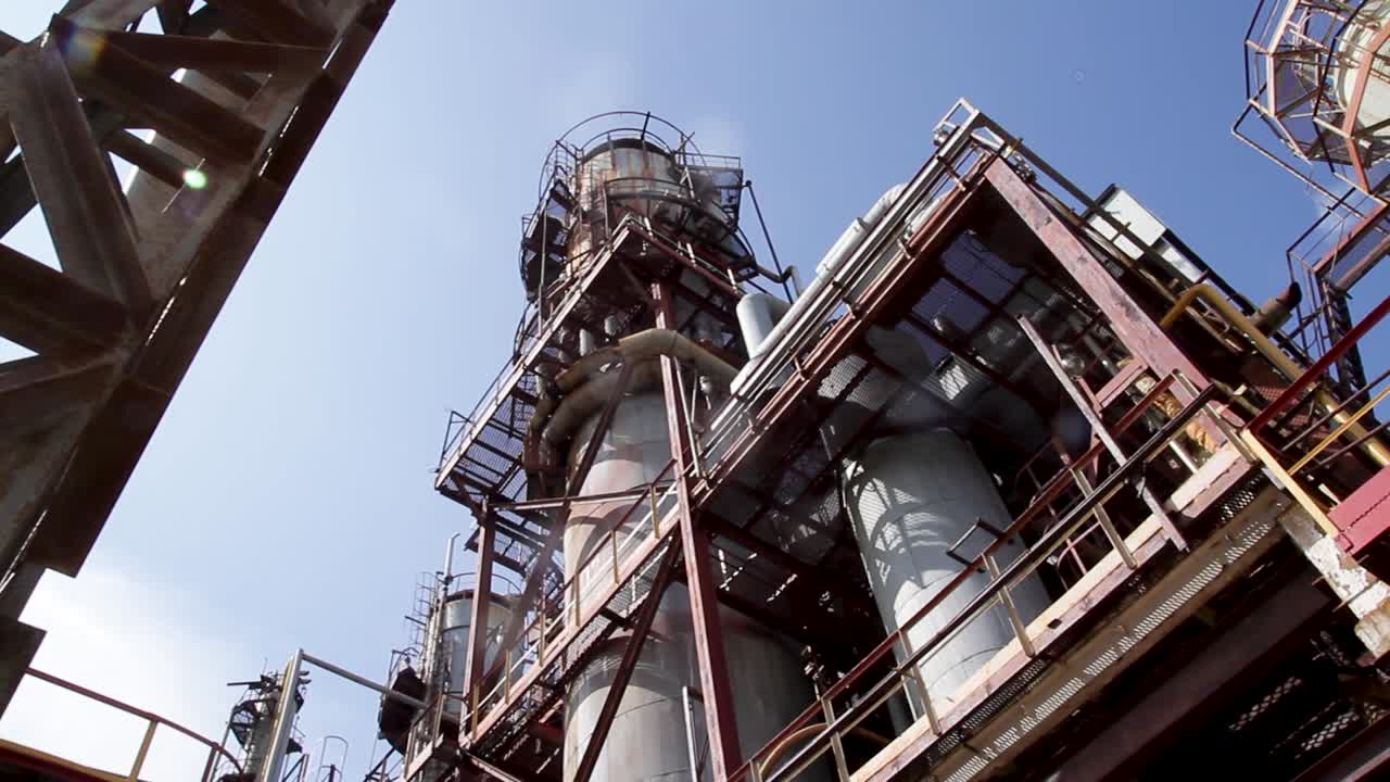 exterior de las plantas industriales