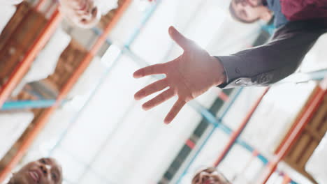 teamwork and collaboration in a warehouse environment