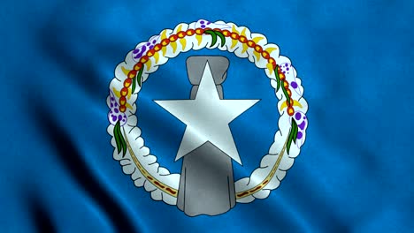 4k seamless loopable flag of northern mariana islands