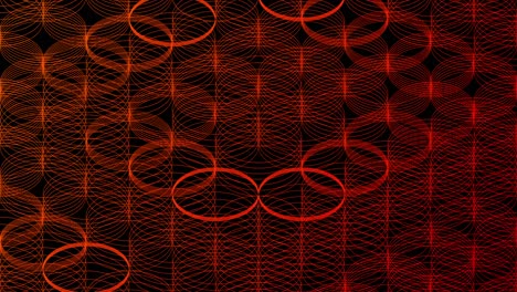línea abstracta 3d círculo isométrico virtual iluminación en movimiento, red de tecnología concepto de transferencia de datos digitales, brillando en fondo negro animación de bucle sin costuras 4k con canal alfa mate