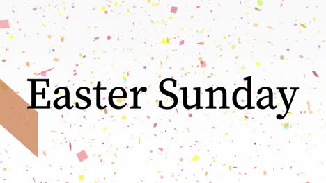 evento del domingo de pascua texto animación gráficos en movimiento