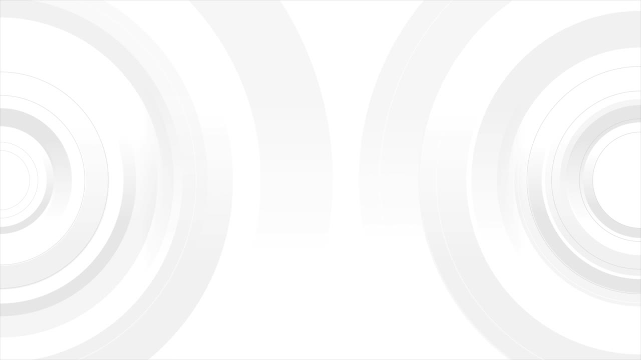 Technology motion design with white and grey circles