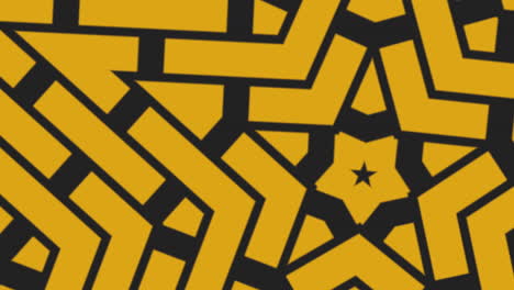 Retro yellow stars pattern
