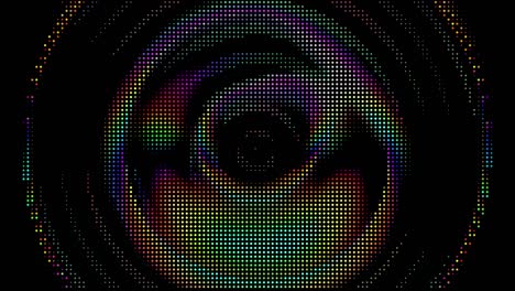 animación abstracta psicodélica. arte op, formas líquidas decorativas antiguas. fondo de movimiento de gradiente