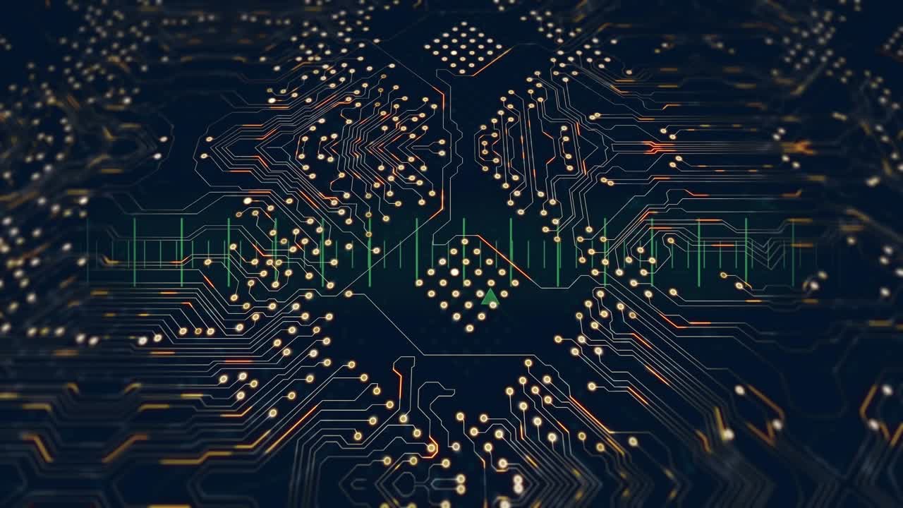 Animation af tekst med globus og netværk af forbindelser