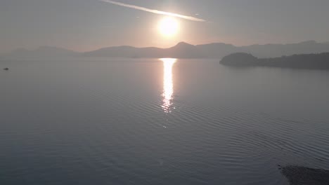 sunrise-on-malaysia-tropical-island-Langkawi,-peaceful-ocean