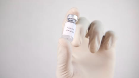 covid-19 vaccine in hand