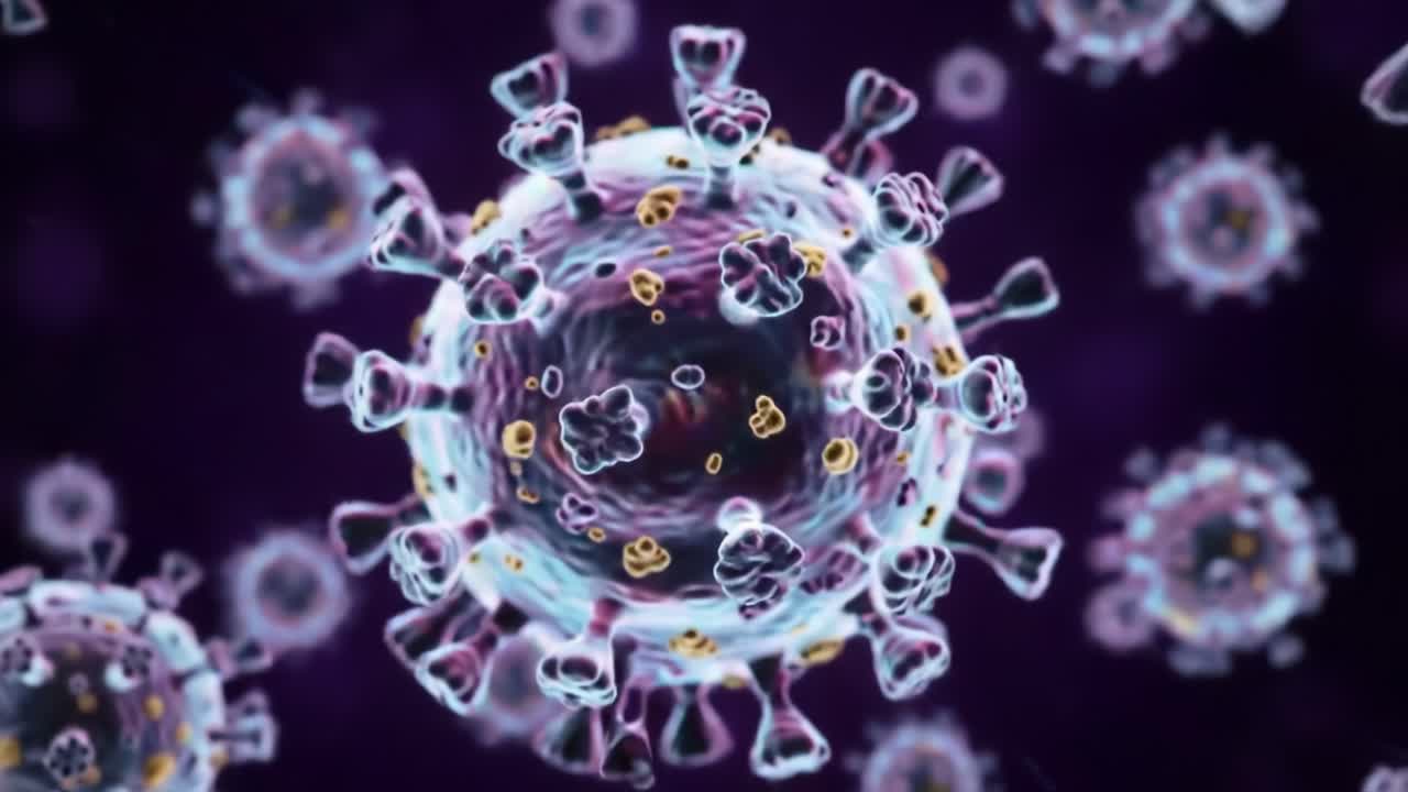 Intricate Visualization of Coronavirus Structures: Captured Moments Showcasing the Complex Nature and Viral Mechanisms of Pathogenic Microorganisms in Action