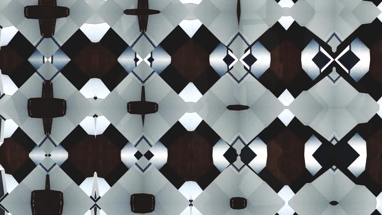 kaleidoscopio en movimiento. gráficos en movimiento de 4k