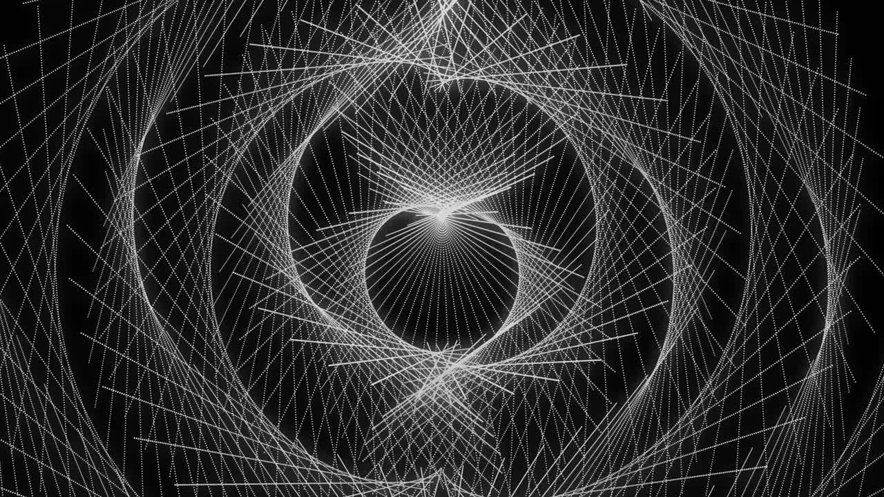 White color Dot Shape Pattern animation motion graphics