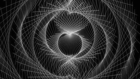 patrón de forma de punto de color blanco animación gráficos de movimiento
