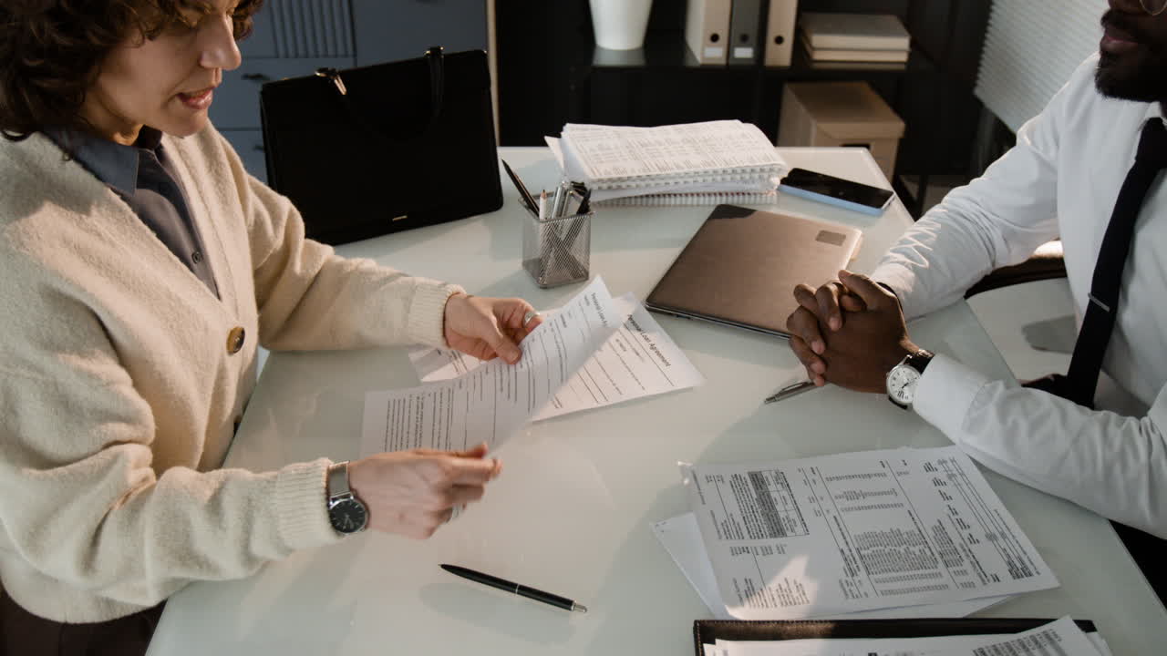 Business Meeting and Contract Signing