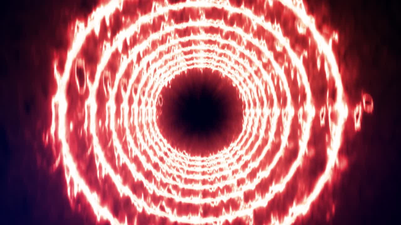 animación de túnel de círculo 3d gráficos de movimiento