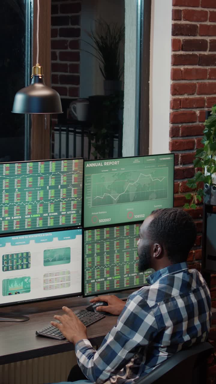 Man Celebrating Stock Market Success