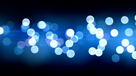 beautiful blue bokeh lights seamless background animation on black. looped defocused bright blinking lights decoration cg.