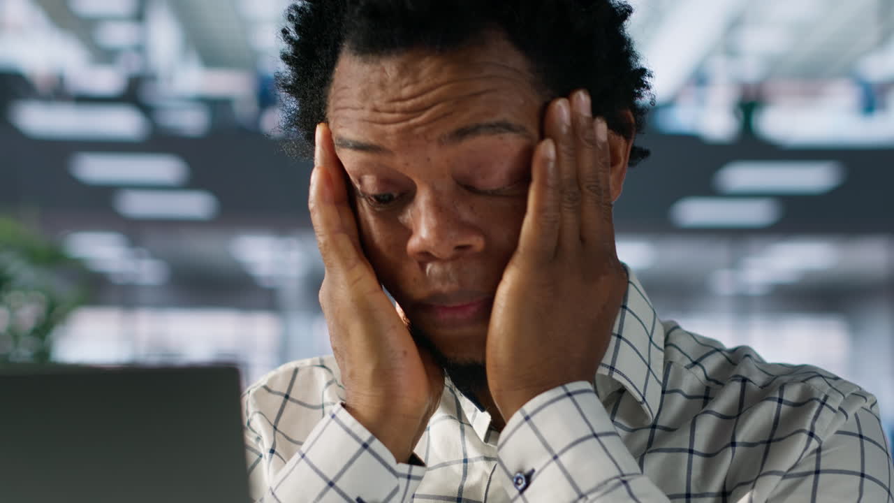 Tired and Stressed Man