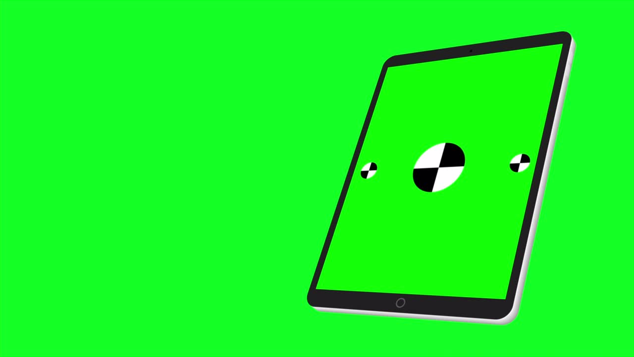 tabletpc는 녹색 배경에서 켜집니다. 쉽게 사용자 정의 할 수 있는 녹색 화면. 컴퓨터에서 생성 된 이미지.