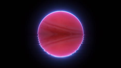 onda de vapor sin fin sol brillante, animación 3d realista del sol en órbita en la atmósfera solar, 4k de alta calidad, renderización 3d.