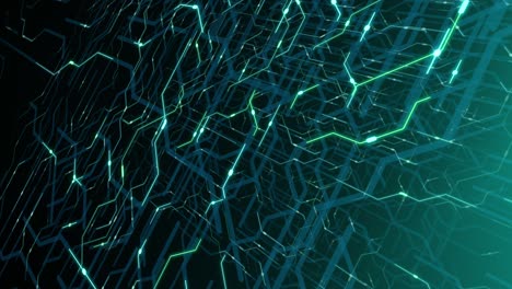 bucle sin costuras de 4 k de placa de circuitos impresos (pcb) en movimiento