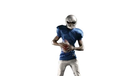 American-football-player-playing