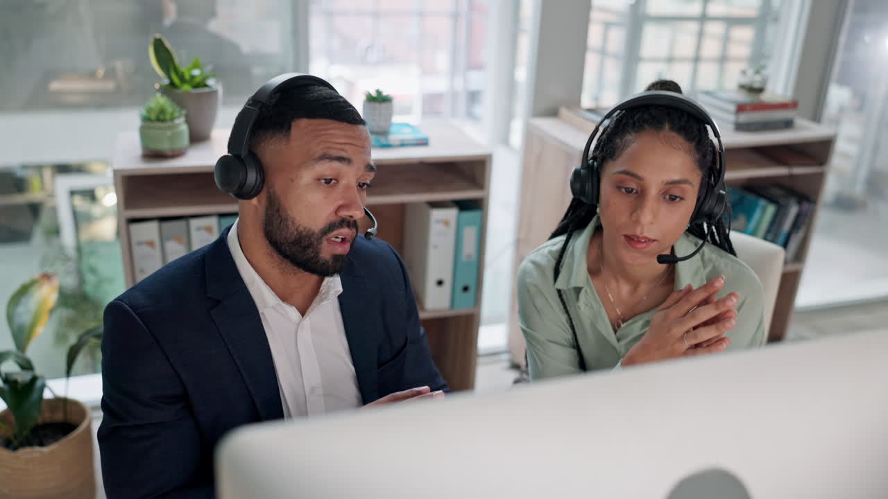 Telemarketing, business people