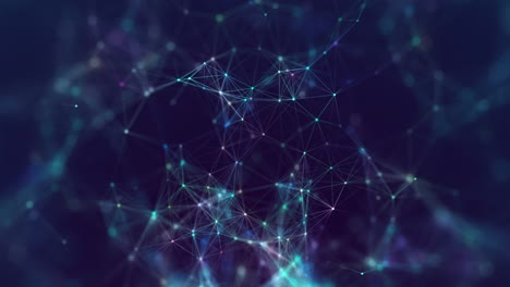 abstract plexus color shapes animation loop