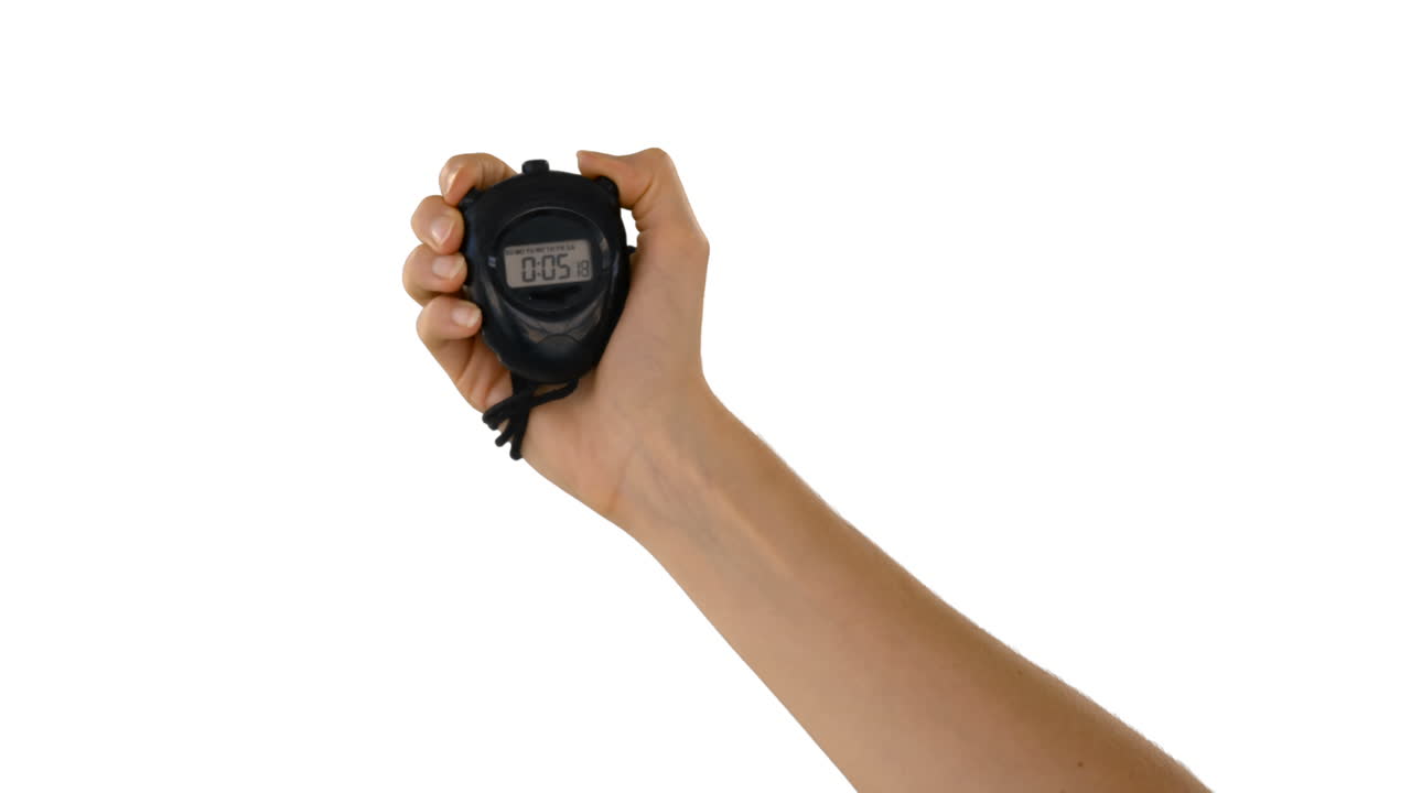manos con un temporizador