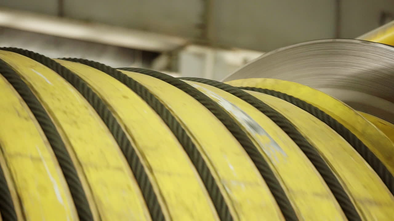 máquinas industriales de bobina y bobina de cables