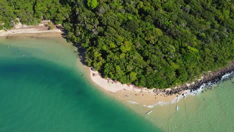 Tallebudgera-Creek-Morning-Drone,-UHD