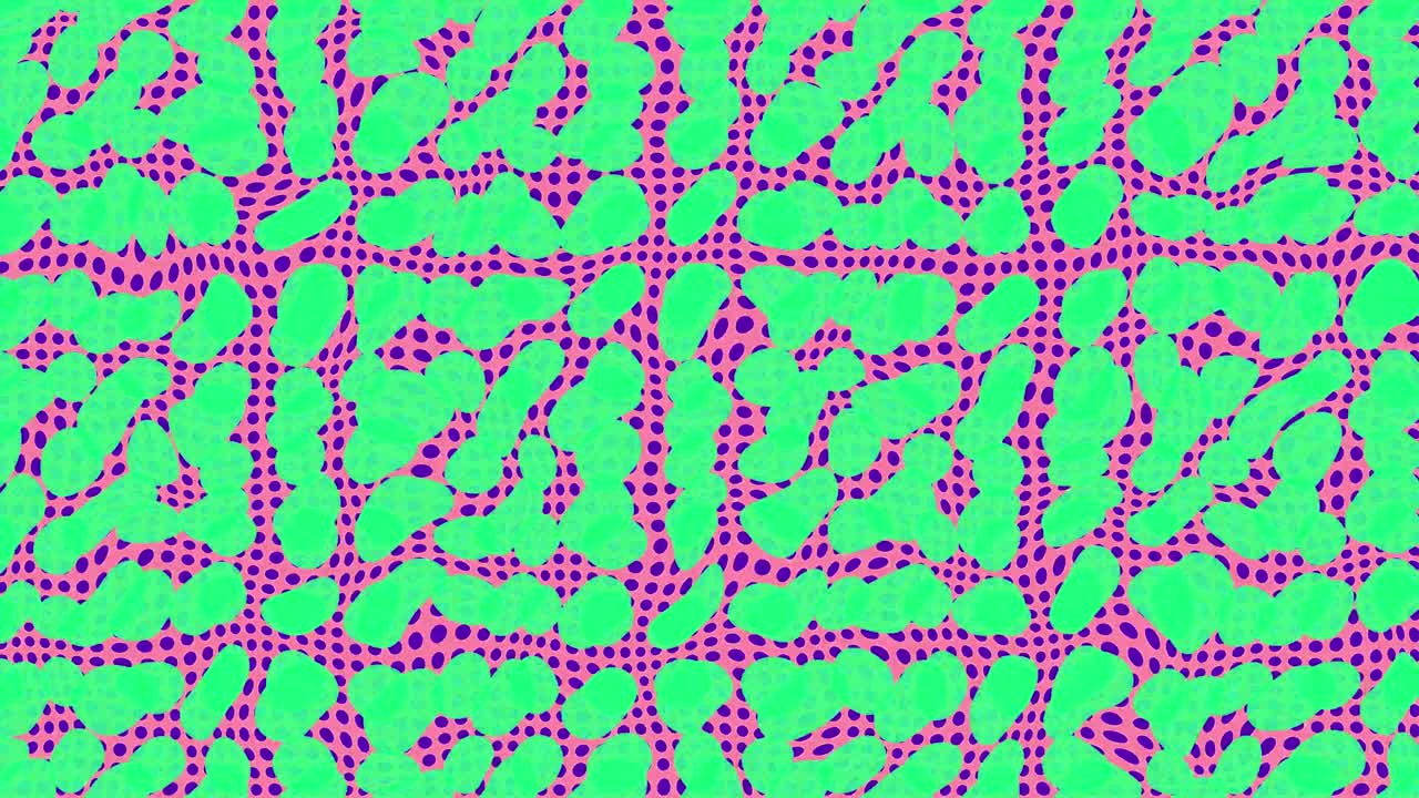 colorido trippy 2d psicodélico fondo abstracto animación gráficos de movimiento patrón de forma geométrica rosa verde púrpura