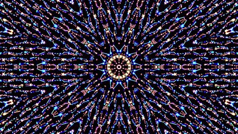 beautiful abstract kaleidoscope that shines, a radiant light that regulates the subtle movements