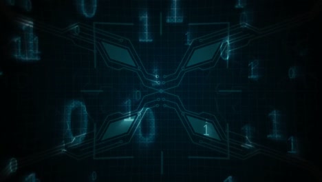 animation of binary code falling down